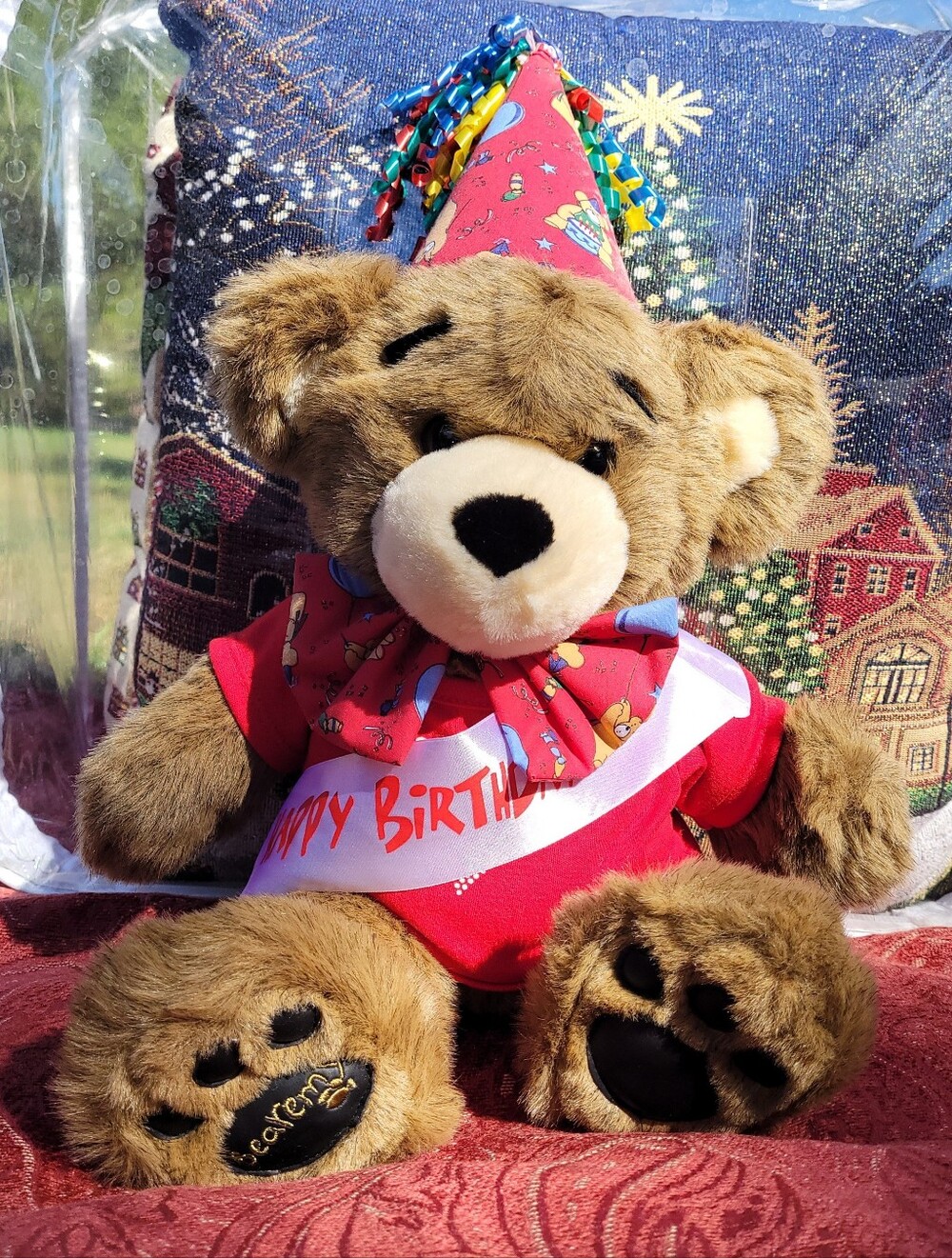Vintage Retired Classic Bearemy Mascot Bear Build-A-Bear Workshop Incl Birthday